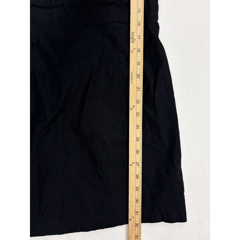Anthropologie Black Long‎ Sleeve Mini Dress Size 8